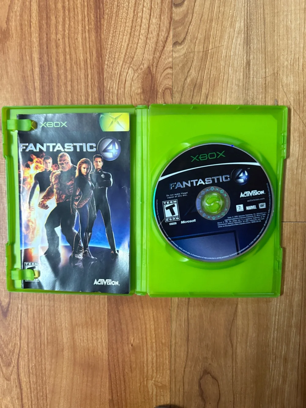 Activision Fantastic 4 Xbox Game - Green Case